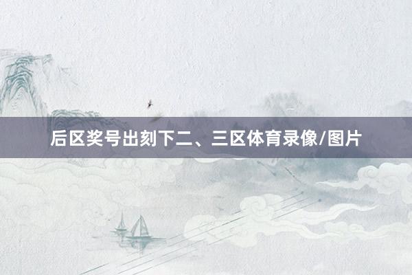 后区奖号出刻下二、三区体育录像/图片